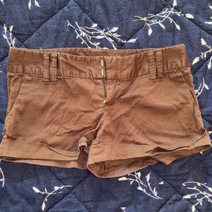 Body Central High Waist Brown Shorts